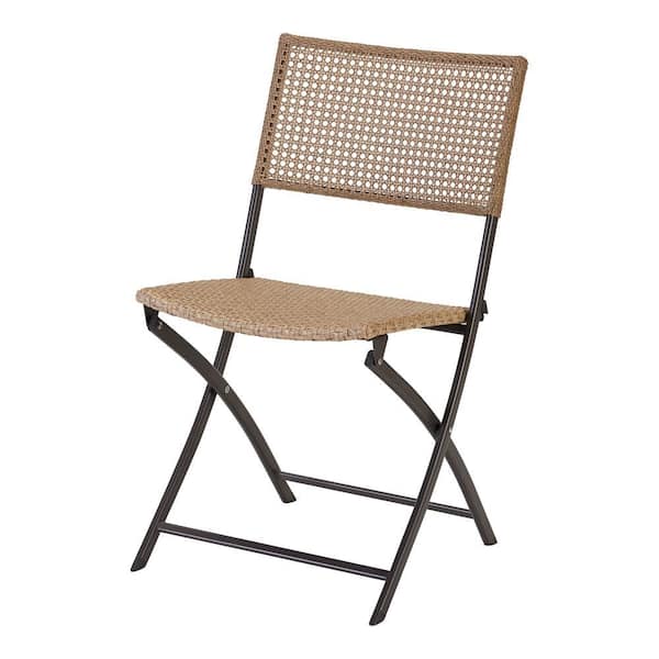 Stylewell Mix And Match Folding Wicker, Patio Folding Chairs Home Depot