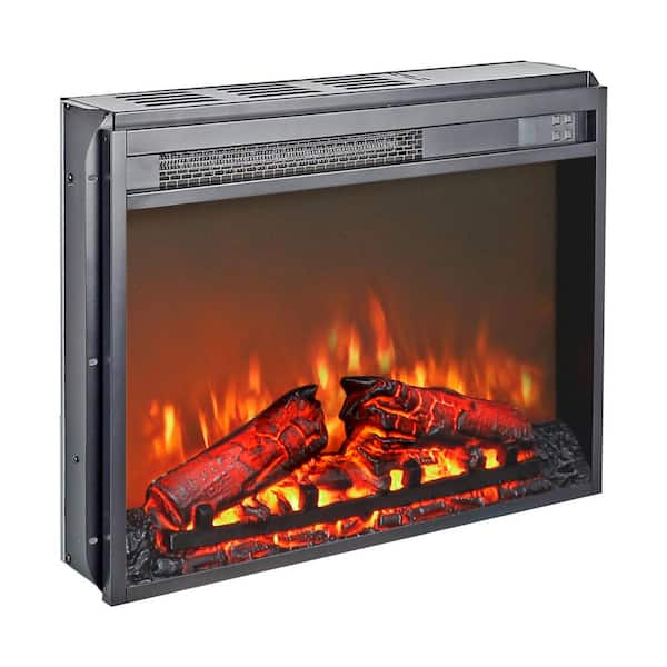 23 in. 5000BTU Recessed Electric Fireplace Insert with Adjustable Temperature, Overheat Protection