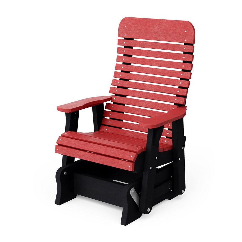 Signature 1-Person Cardinal Red and Black Plastic Outdoor Glider price history on PriceWatchPro