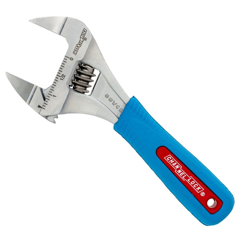CODE BLUE 6 in. Adjustable Wrench 6SWCB - The Home Depot