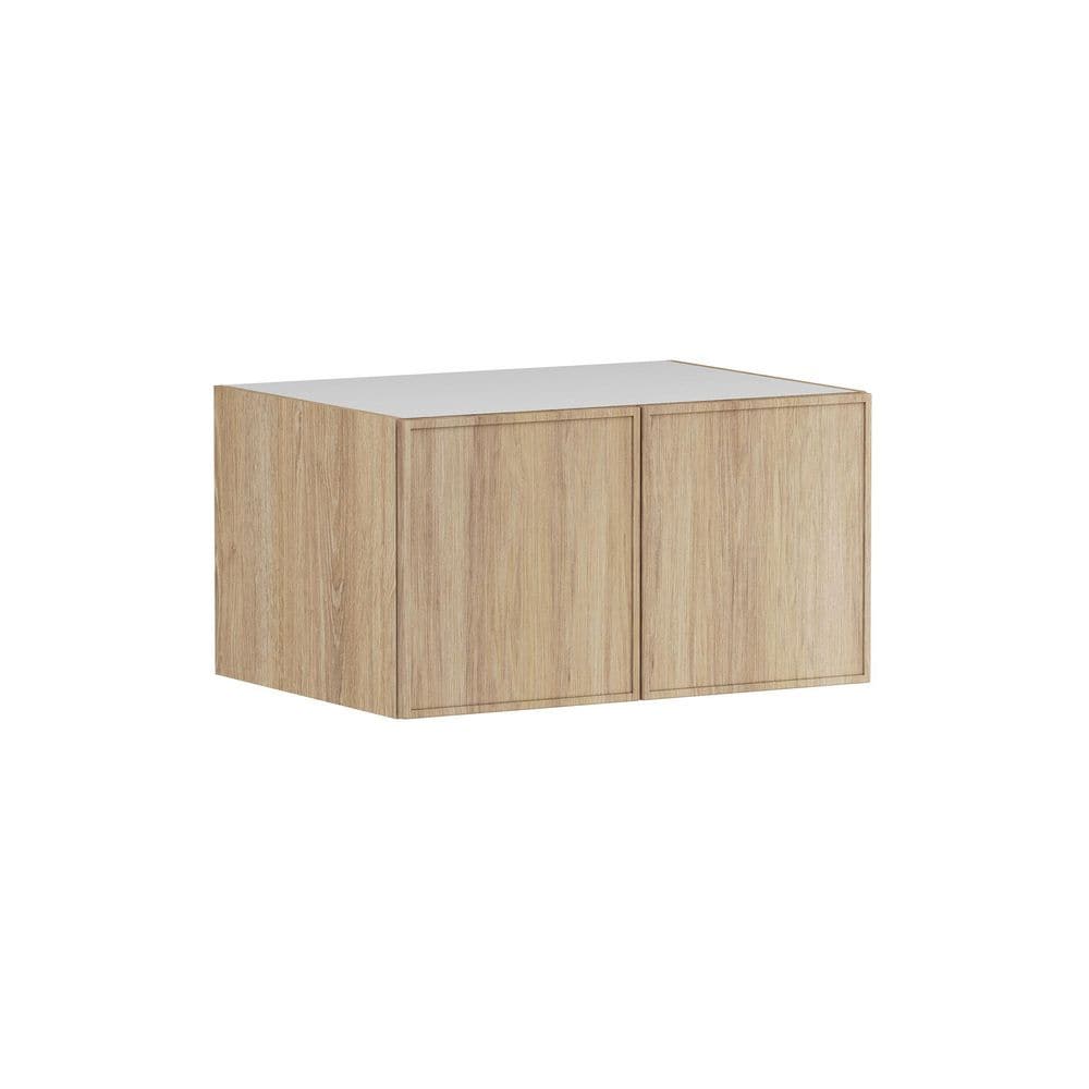 Designer Series Renly 33 in. W x 24 in. D x 18 in. H Assembled Slim Shaker Deep Wall Bridge Kitchen Cabinet in Sandstone price history on PriceWatchPro