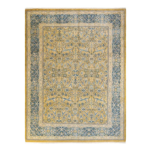 Solo Rugs Mogul One-of-a-Kind Traditional Green 9 ft. 2 in. x 12 ft. Oriental Area Rug