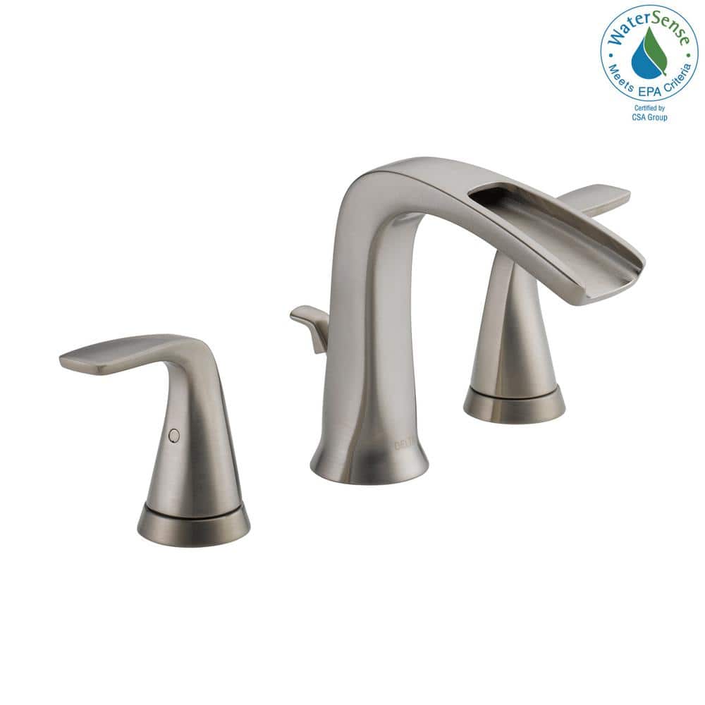 Tolva Modern Widespread 2-Handle 16" Stainless Steel Bathroom Faucet