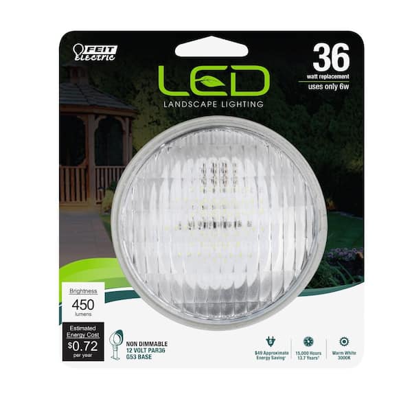 10 pack Par 36 Landscape Outdoor Spot Light Bulb 12 volt 50 watt Par36 3000 hr