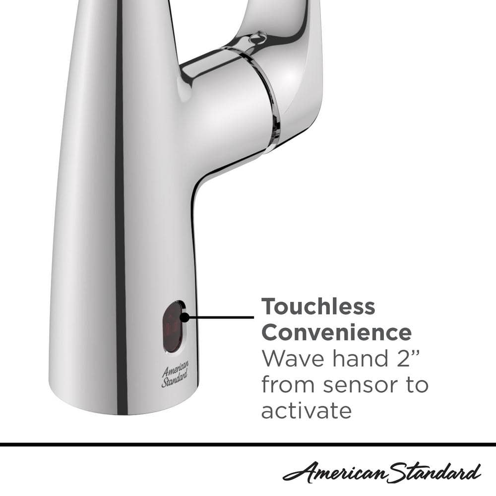 Chrome Touchless High-Arc Kitchen Faucet with Pull-out Spray