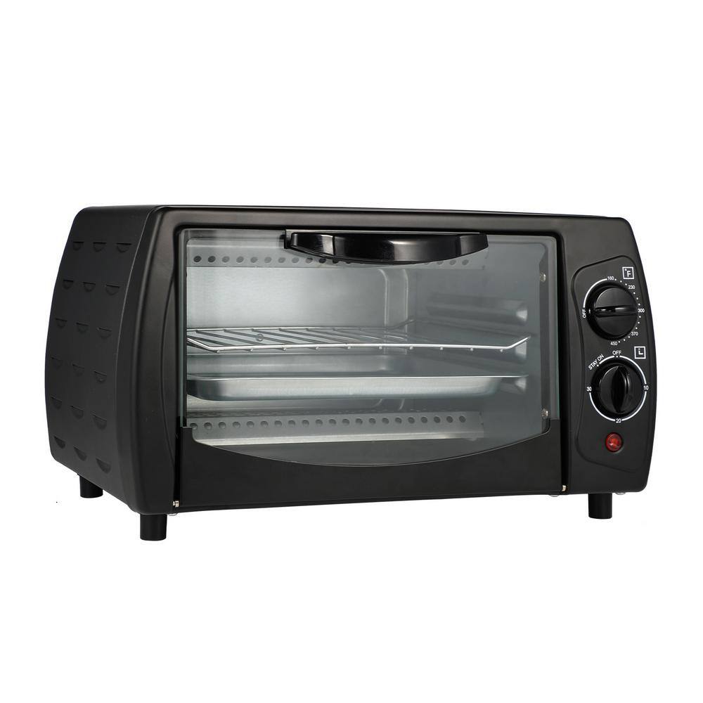 4-Slice Countertop Toaster Oven, Doorless, Pizza Oven Indoor Fits 10”  Pizza, Portable Oven Includes Pan and Wire Rack, 1200W,12L, Stainless