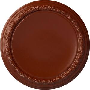 19-1/2 in. x 1-3/4 in. Carlsbad Urethane Ceiling Medallion (Fits Canopies upto 14-1/4 in.) Hand-Painted Firebrick