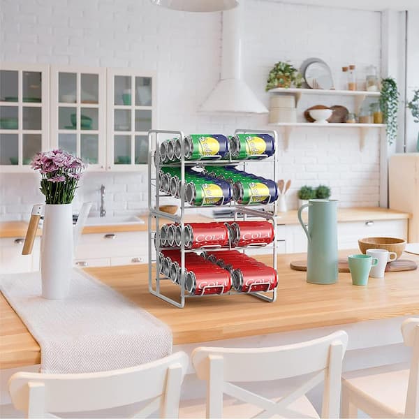 Simple Trending Can Rack Organizer, Stackable Can Storage Dispenser Holds  up to 36 Cans for Kitchen Cabinet or Pantry
