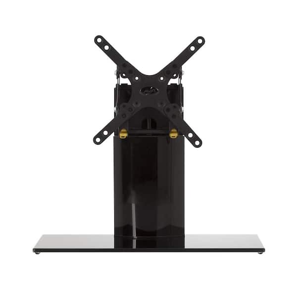 AVF Universal Table Top TV Stand/Base Adjustable Tilt and Turn -for Most TVs up to 32 in., Black/Black