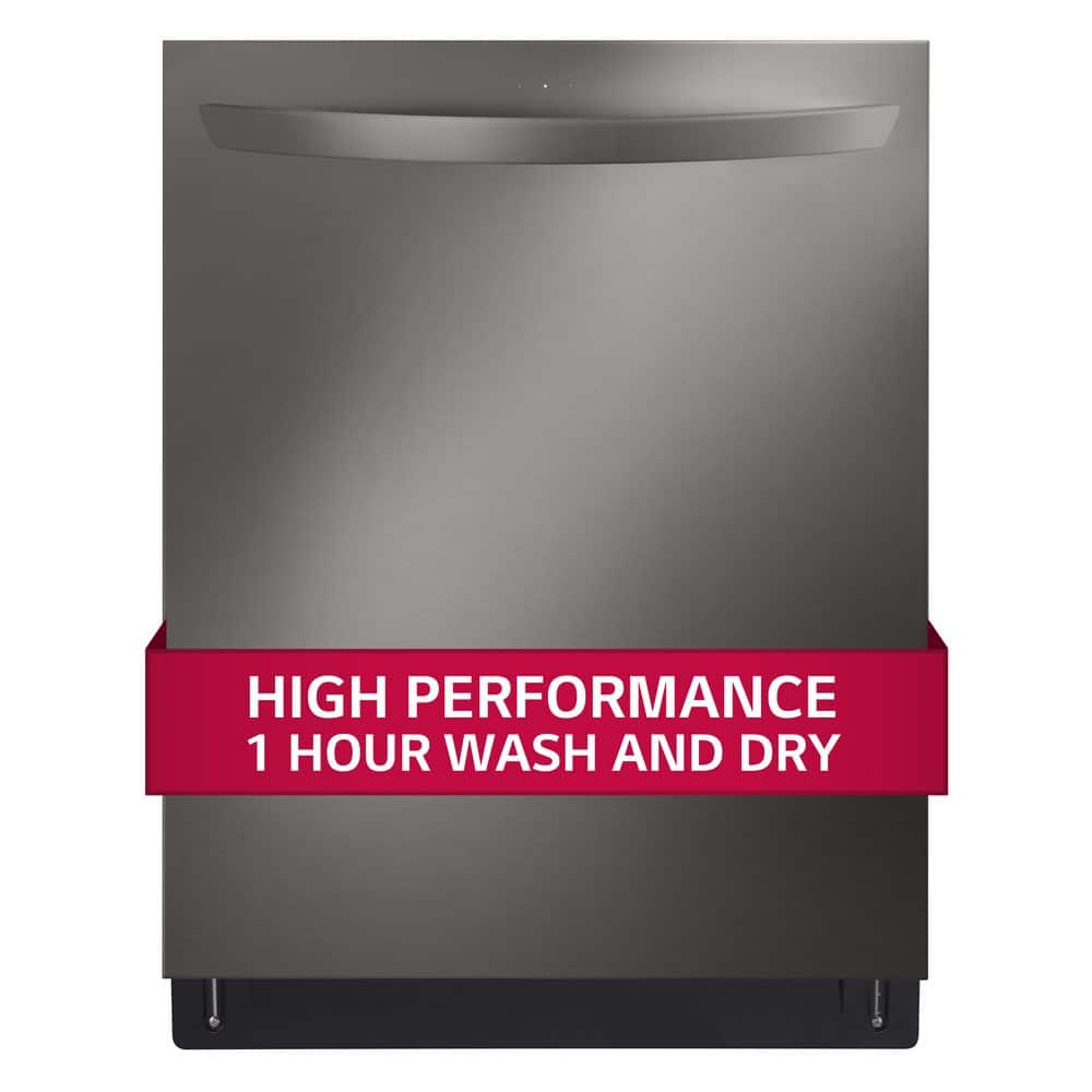 LG Electronics 24 in. in PrintProof Black Stainless Steel Top Control