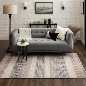 Reed Multi 2 ft. 1 in. x 3 ft. 8 in. Modern Contemporary Geometric Plaid Area Rug