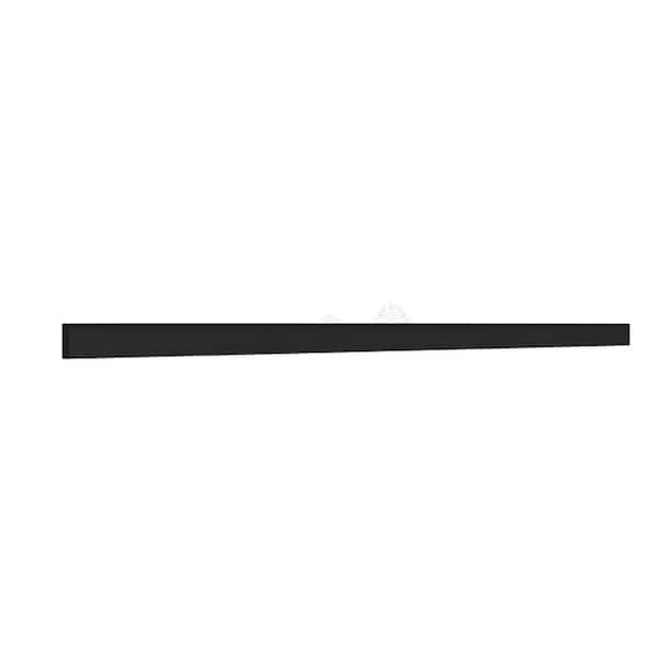 Slim Shaker 96 in. W x 0.75 in. H x 0.25 in. D Scribe Molding in Black