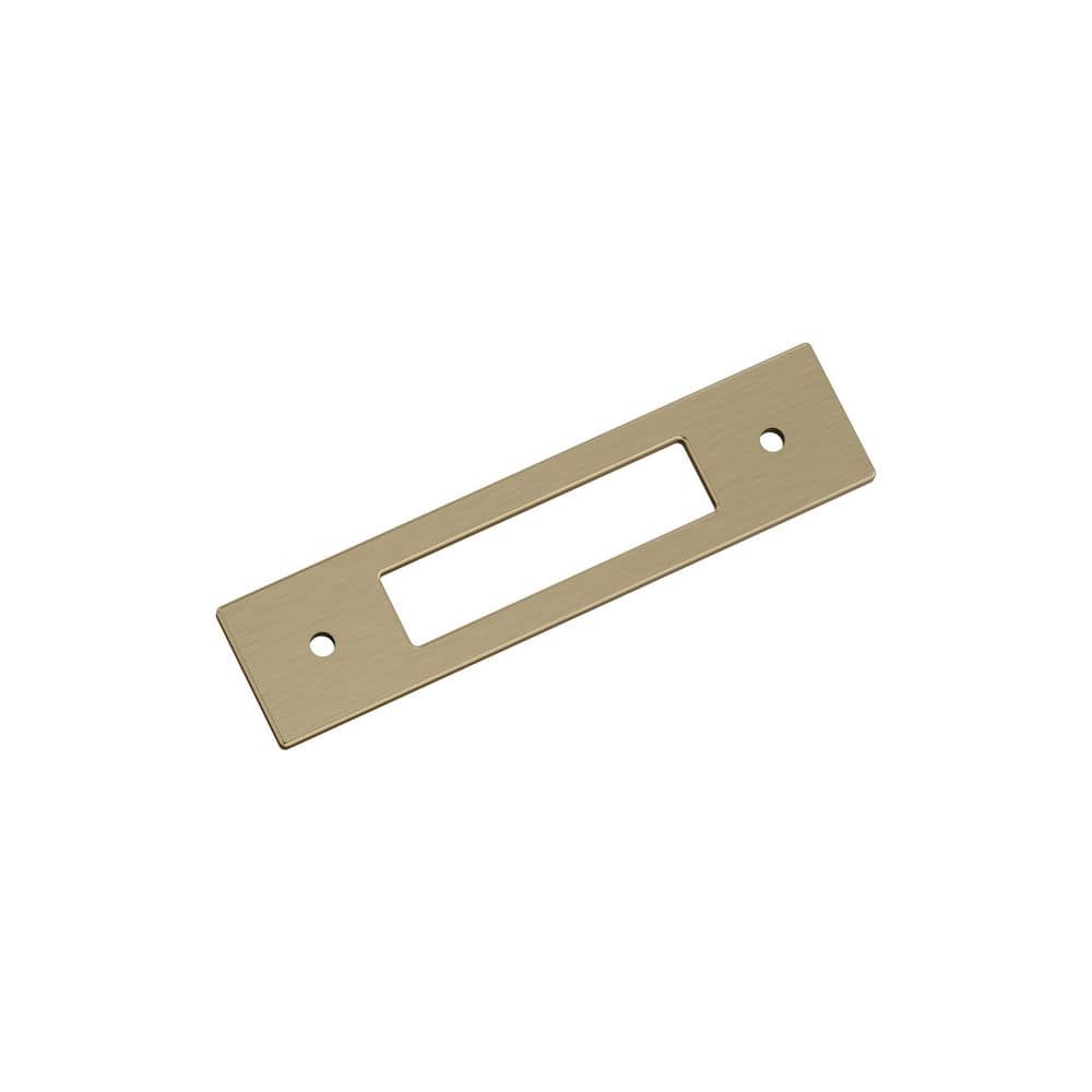 Medora 3-3/4 in. Center-to-Center Rectangle Golden Champagne Pull Cabinet Backplate price history on PriceWatchPro