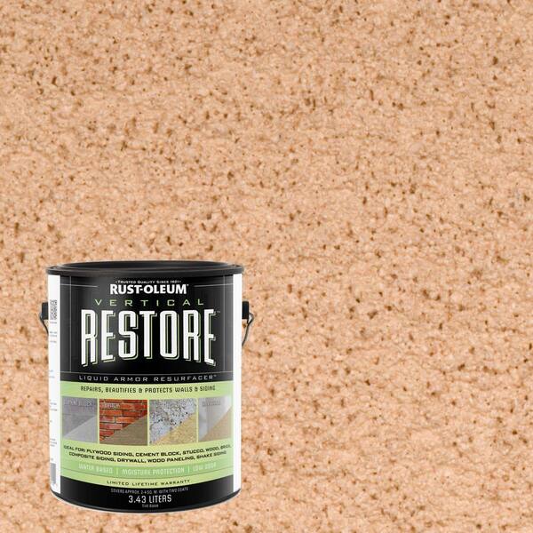 Rust-Oleum Restore 1-gal. Sedona Vertical Liquid Armor Resurfacer for Walls and Siding