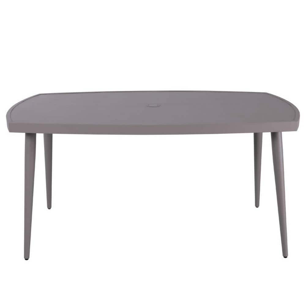 Khaki Rectangle Aluminum Outdoor Dining Table price history on PriceWatchPro