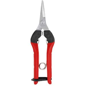 F 321 7 in. Snip with Bumpers Pruning Shears and Straight, High Carbon Steel Blade with Coating