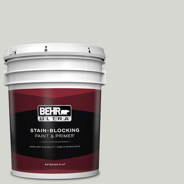 BEHR ULTRA 5 gal. #T17-01 Close Knit Flat Exterior Paint & Primer