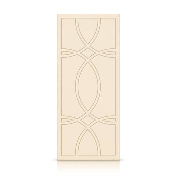 CALHOME 30 in. x 80 in. Hollow Core Beige Painted Composite MDF Interior Door Slab