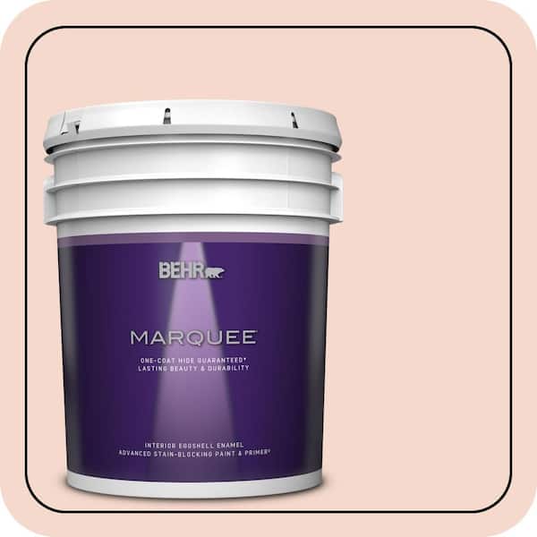 BEHR MARQUEE #M190-1 Pink Sea Salt Eggshell Enamel Interior Paint  Primer 245005 - Main Image