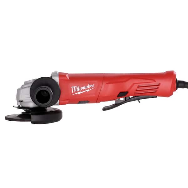 11 Amp Corded 4-1/2 in. Small Angle Grinder with Lock-On Paddle Switch