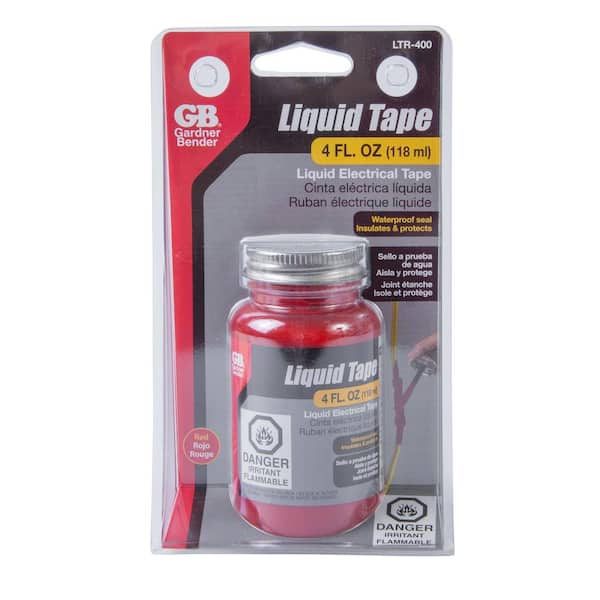 Liquid Electrical Tape Red 4oz, Liquid Electrical Tape Red 4oz