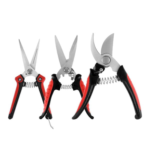 TIRAMISUBEST 3-Piece Garden Tool Set Handheld Pruners Set With Anti-Cut  Finger Cots SYXY57739801 - The Home Depot