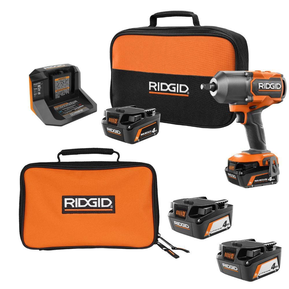 18V Brushless Cordless 4-Mode 1/2 in. High-Torque Impact Wrench Kit with 18V Lithium-Ion (2) 4.0 Ah Battery Starter Kit price history on PriceWatchPro