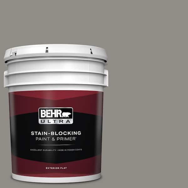 BEHR ULTRA 5 gal. #T13-17 Timber Town Flat Exterior Paint & Primer