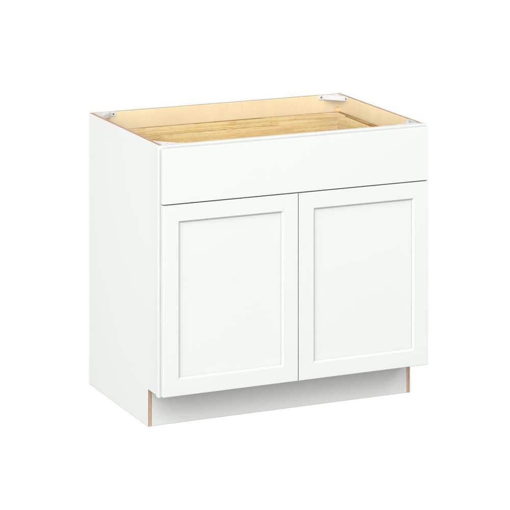 Emerson Pure White Base 1 Drawer with 2-Door Ready to Assemble Kitchen Cabinet (36 in. W x 34.5 in. H x 24-in. D) price history on PriceWatchPro