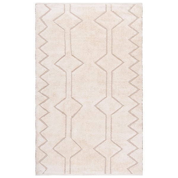 Vermont 4 ft. x 6 ft. Ivory/Brown Tribal VRM578A Area Rug