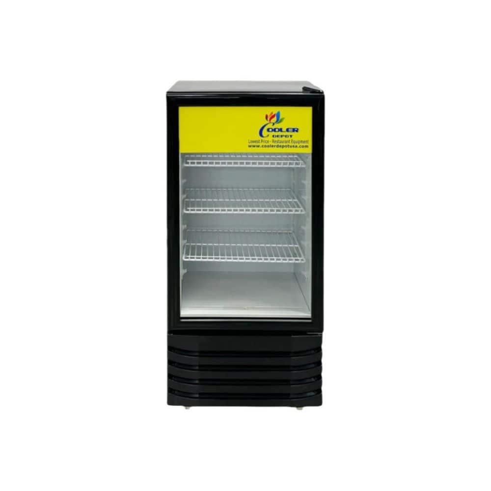 20 in. 6 cu. ft. Commercial Glass Door Display Merchandiser Refrigerator in Black
