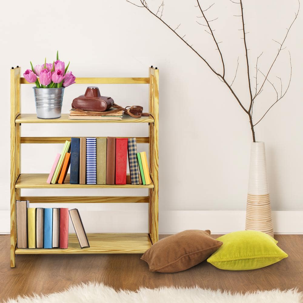 Mission Casual Natural Pine 3-Tier Stackable Bookcase