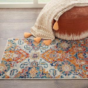 Passion Multicolor doormat 2 ft. x 3 ft. Persian Modern Area Rug