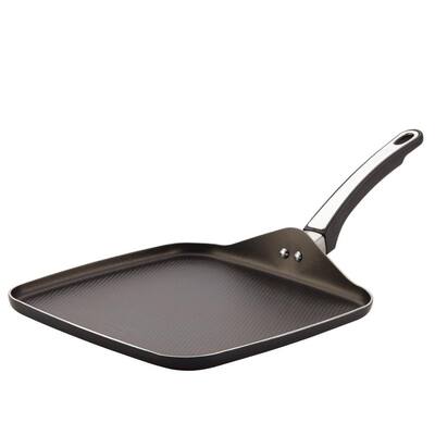 High Performance 10.75 in. Aluminum Nonstick Griddle in Black
