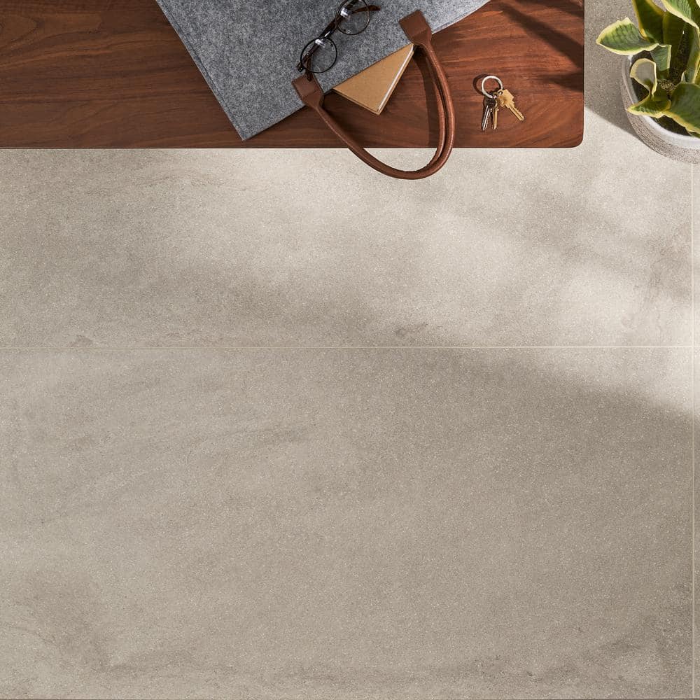Large Format Beige Matte Porcelain Floor and Wall Tile