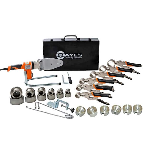 HAYES Welding Solutions Celsius-Hayes Digital Socket Fusion Pipe Welder Tool Complete Kit Pro (up to 2 in.)