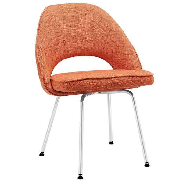 MODWAY Cordelia Orange Dining Fabric Side Chair