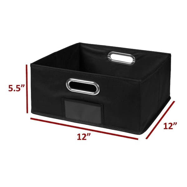 14 Gal. Plastic Durable Storage Bin with Lid in Black (6-Pack) bin-382 -  The Home Depot