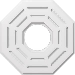1 in. P X 8 in. C X 20 in. OD X 7 in. ID Westin Architectural Grade PVC Contemporary Ceiling Medallion