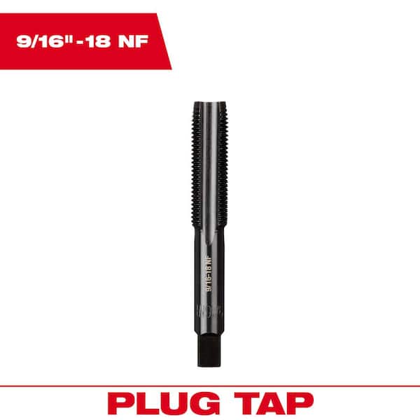 9/16 in. -18 NF Straight Flute Plug Tap