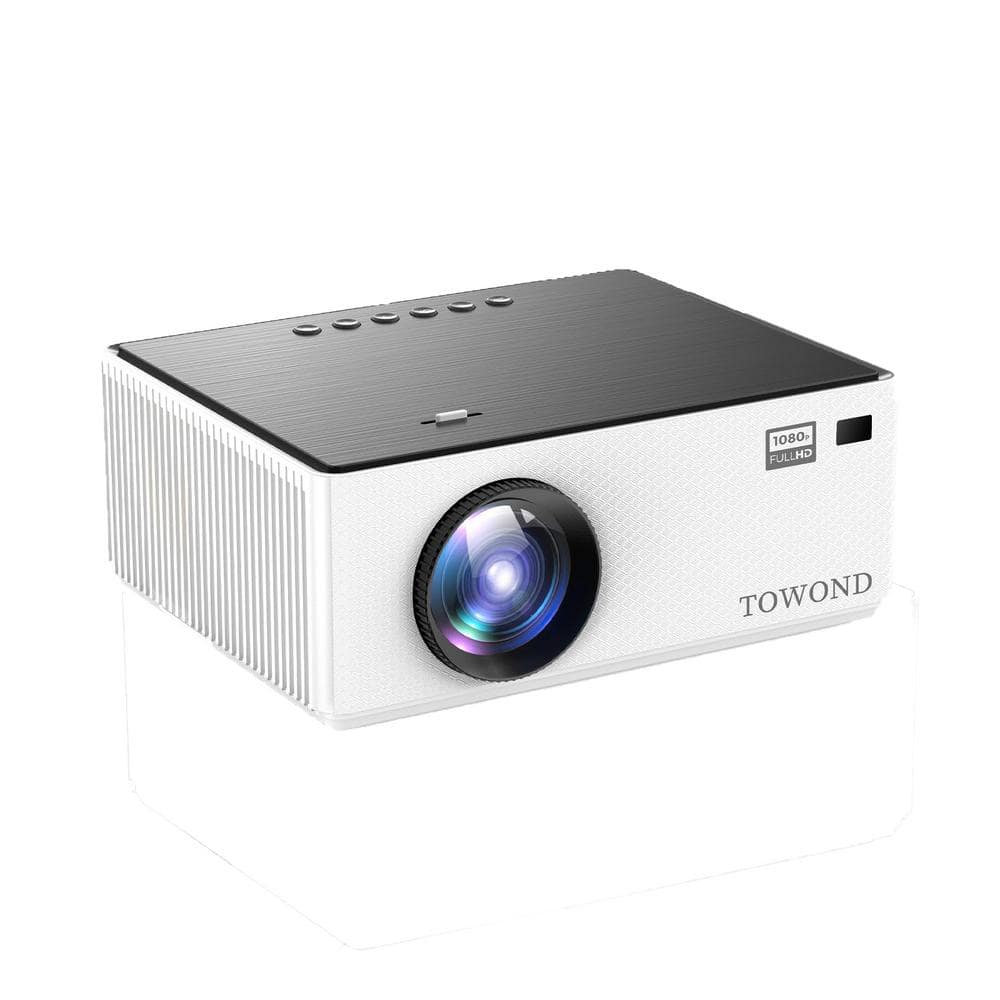 1920 x 1080 Native 1080P Mini Projector with 230 Lumens Android TV 11.0, Bu