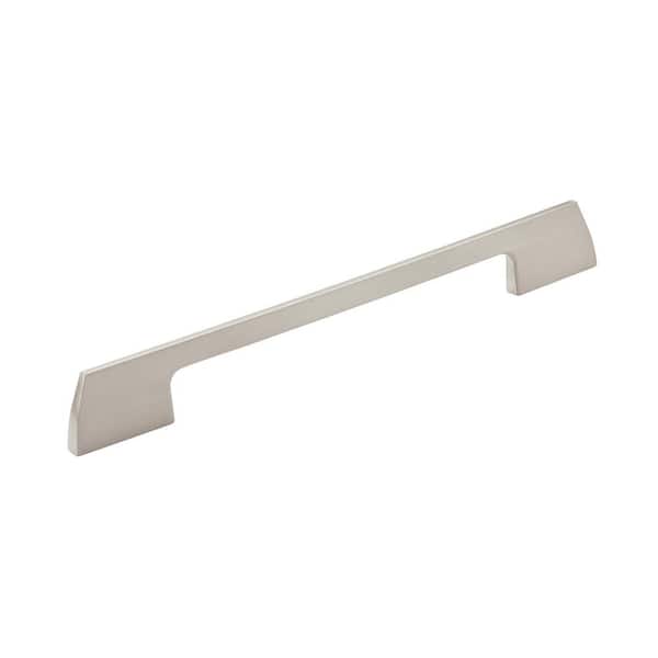 Amerock Angle 7-9/16 in. Center-to-Center Modern Satin Nickel Arch Cabinet Pull