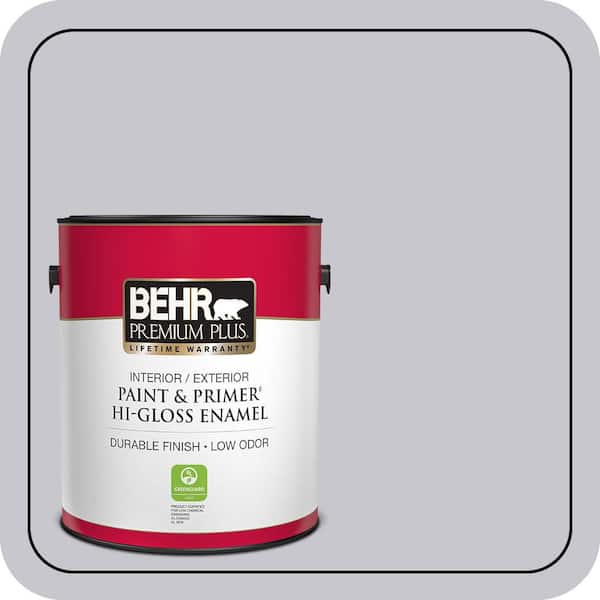 BEHR PREMIUM PLUS 1 gal. #N550-2 Centre Stage Hi-Gloss Enamel Interior/Exterior Paint & Primer