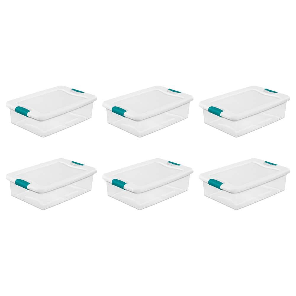 32 qt. Clear Plastic Stackable Storage Box Container (6-Pack) price history on PriceWatchPro