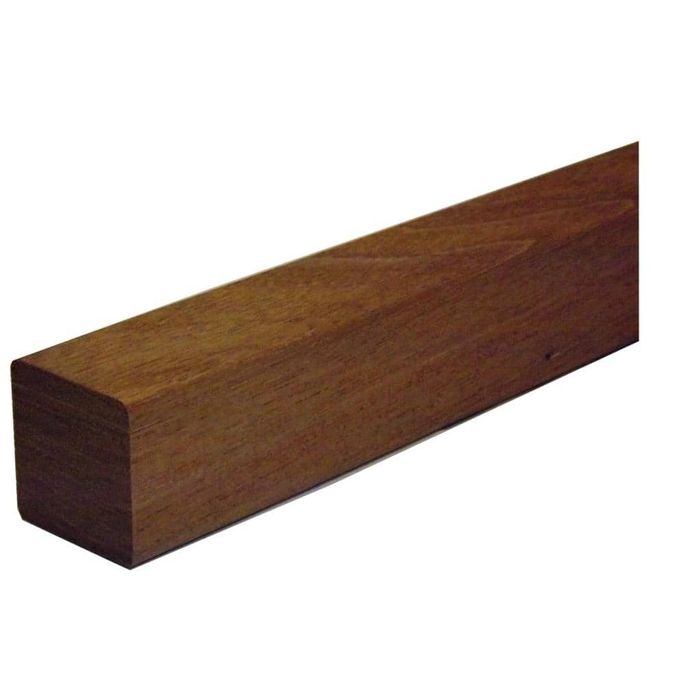 2 in x 2 in. x 36 in. Dark Red Meranti Hardwood Baluster 2x2DRM36 - The ...