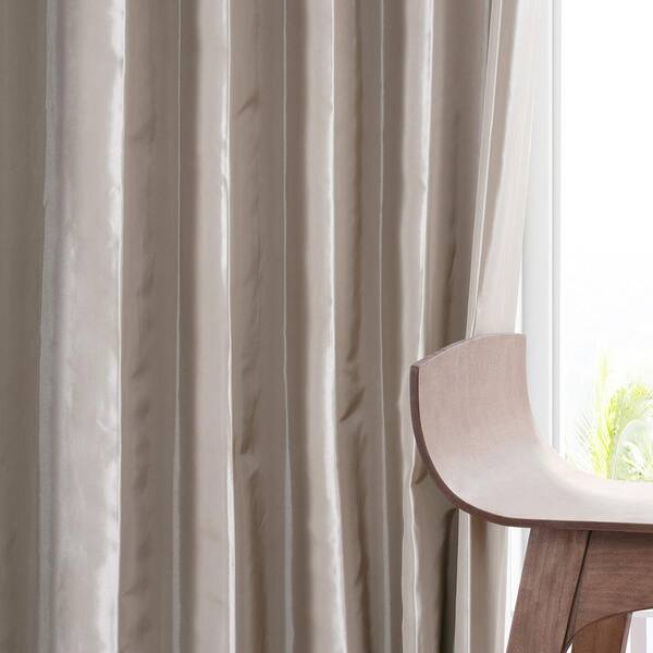 Exclusive Fabrics Furnishings, Exclusive Fabrics Furnishing Faux Silk Taffeta Curtain Panel