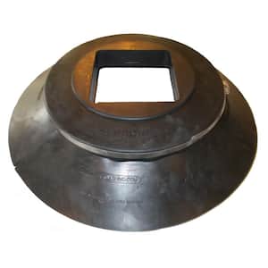 All Style Large Retro-Split Storm Collar Roof Flashing for 6 in. x 6 in. x Wall Square Structural Pipe
