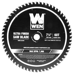 7.25 in. 60-Tooth Carbide-Tipped Professional Ultra Fine-Finish Circular Saw Blade with Cool-Cut Coating