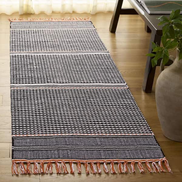 Montauk 2 ft. x 7 ft. Orange/Multi Tribal Runner Rug