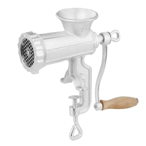 Manual Meat Grinder Heavy Duty Cast Iron, Meat Mincer Sausage Maker with Blade Plates Sausage Tubes